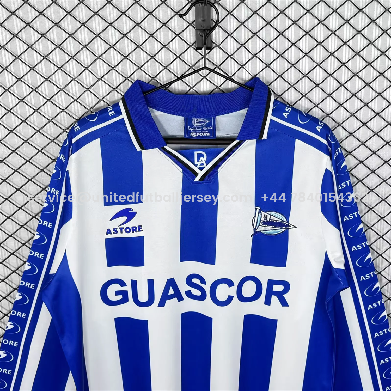 foot-Retro Deportivo Alavés 1998-99 Home Long Sleeves Jersey
