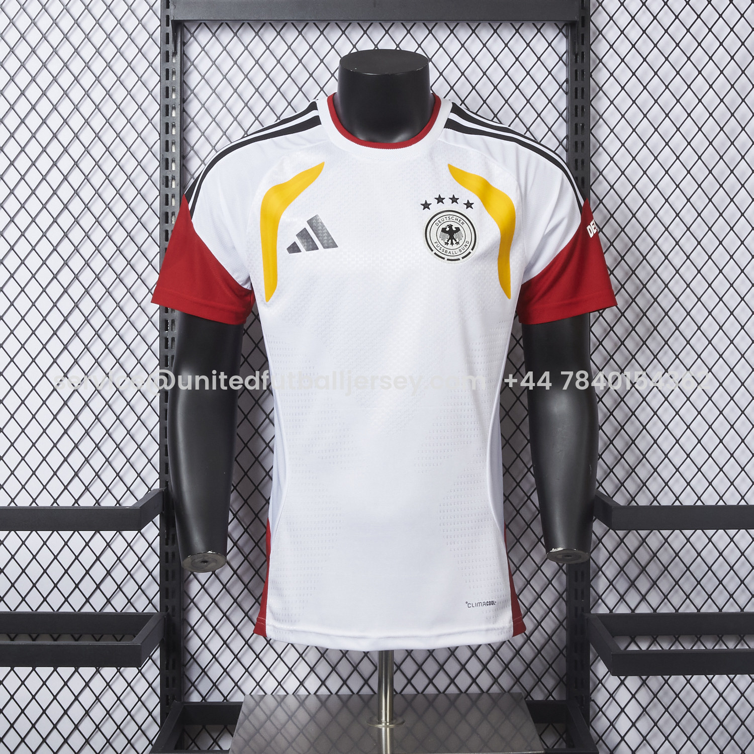 foot-Germany 2026 White Pre-Match Training Jersey - Player Version