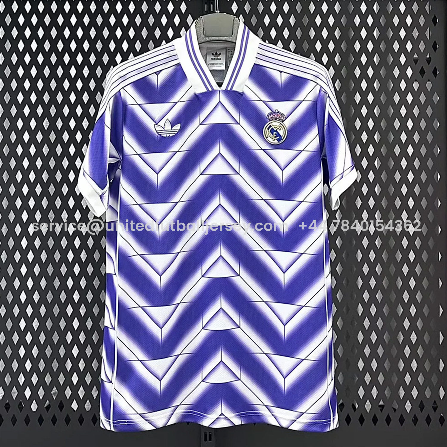 foot-Real Madrid 25-26 Refracted Purple Light White Special Jersey - Fans Version