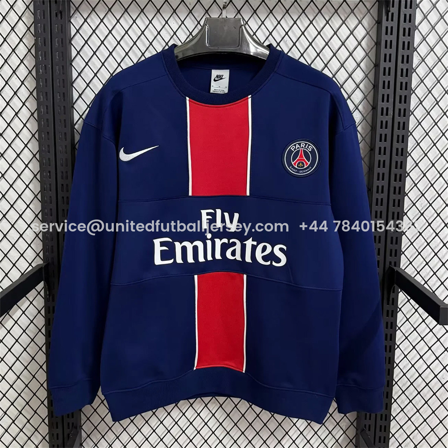 foot-Paris Saint-Germain PSG 25-26 Blue And Red Unisex Pullover Hoodie