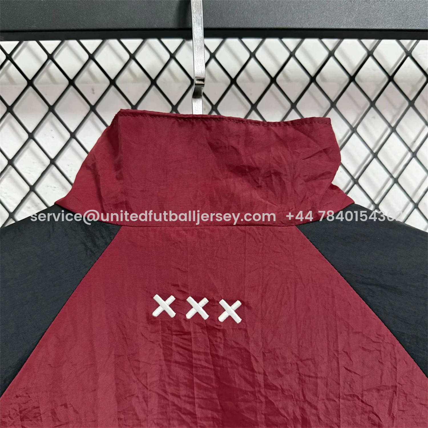 foot-Ajax 25-26 Training Windbreaker Jacket - Wine Red