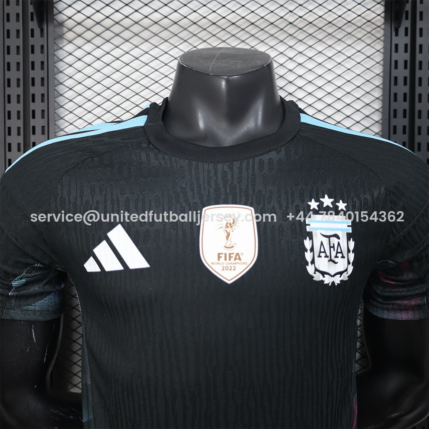 foot-Argentina 2026 Black Pre-Match Training Jersey - Player Version