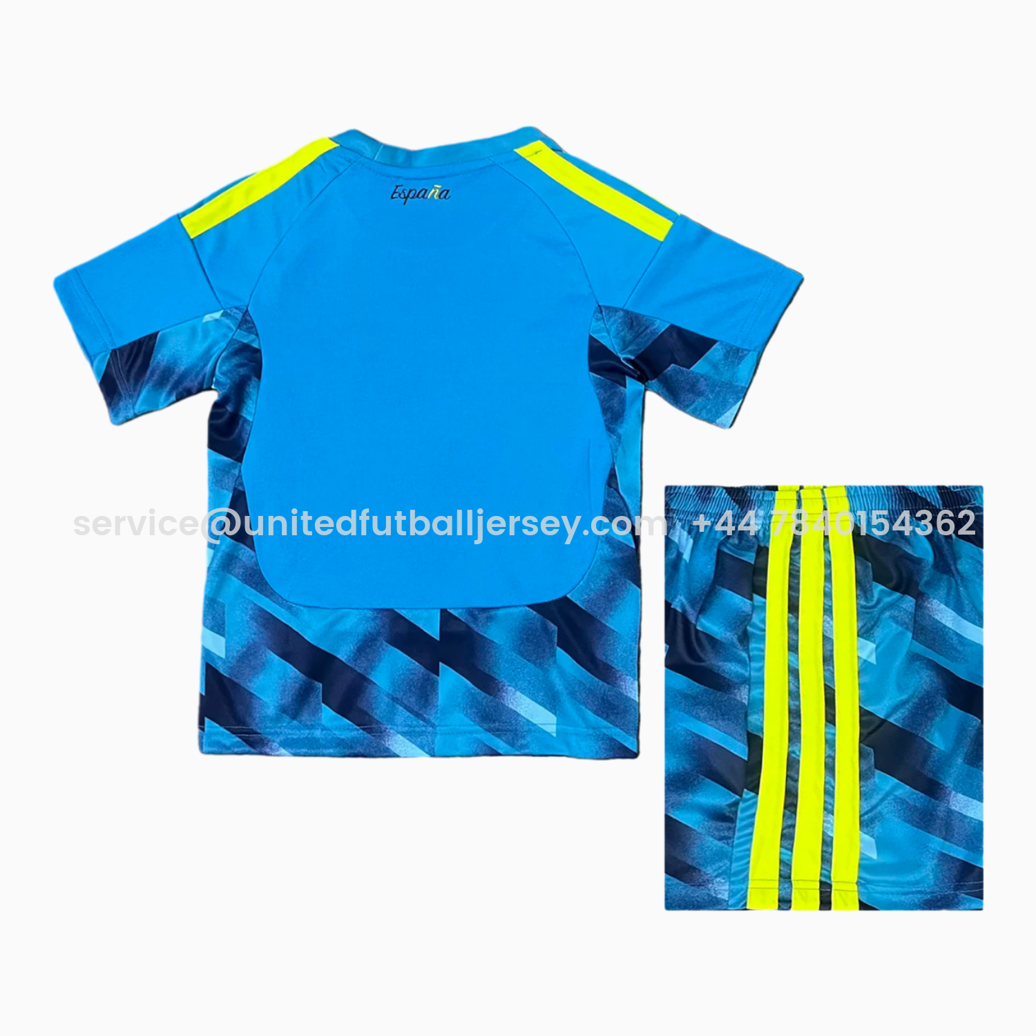 foot-Spain 2026 Goalkeeper Blue Kids Kit
