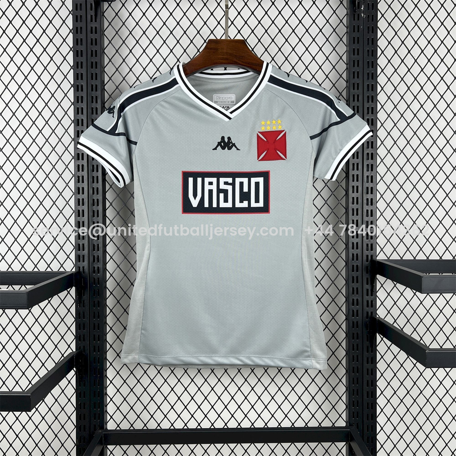 foot-Women's Vasco da Gama 25-26 Grey Pre-Match Jersey