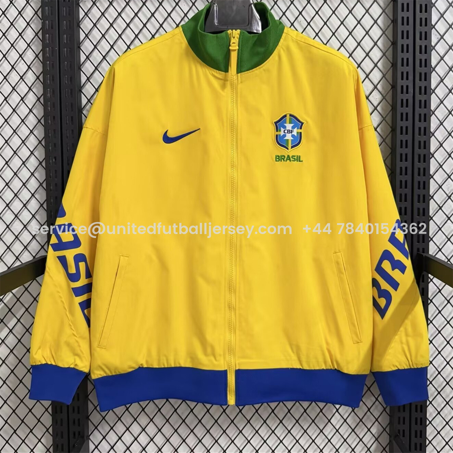 foot-Brazil 2026 Windbreaker Jacket - Yellow