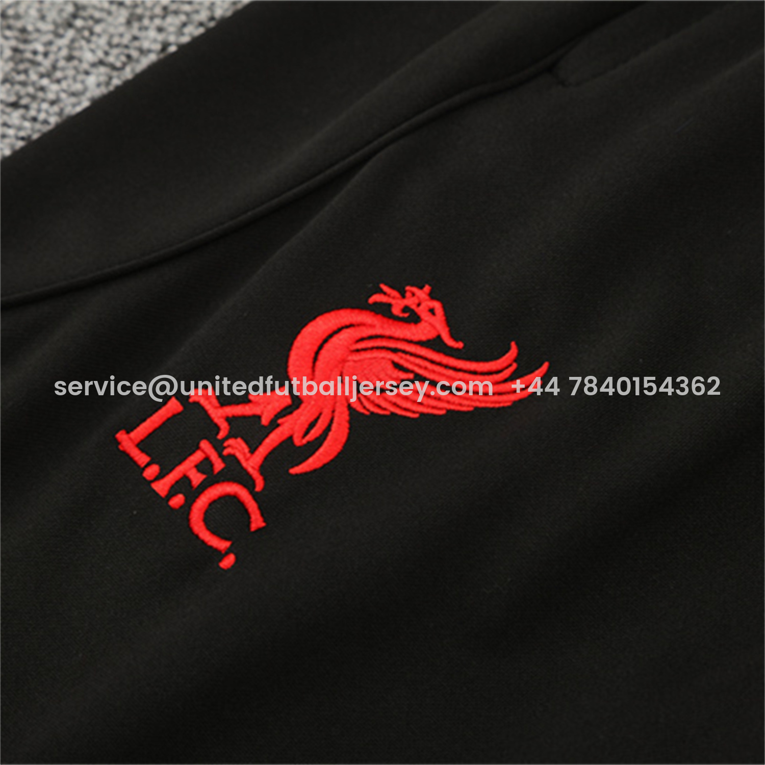 foot-Liver.pool 25-26 Kids Long Sleeve Training Set - Red Top & Black Pants