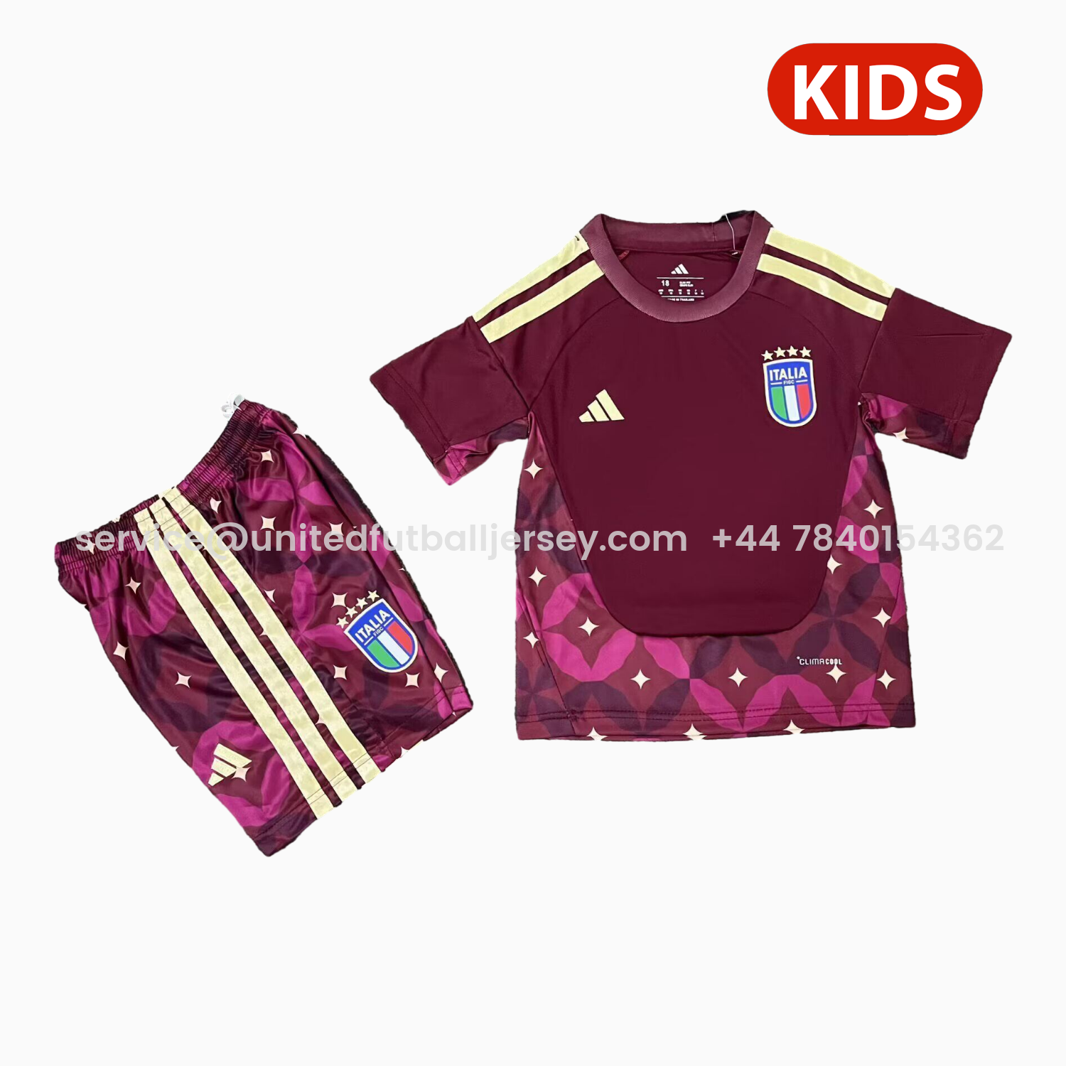 foot-Italy 2026 Goalkeeper Red Kids Kit