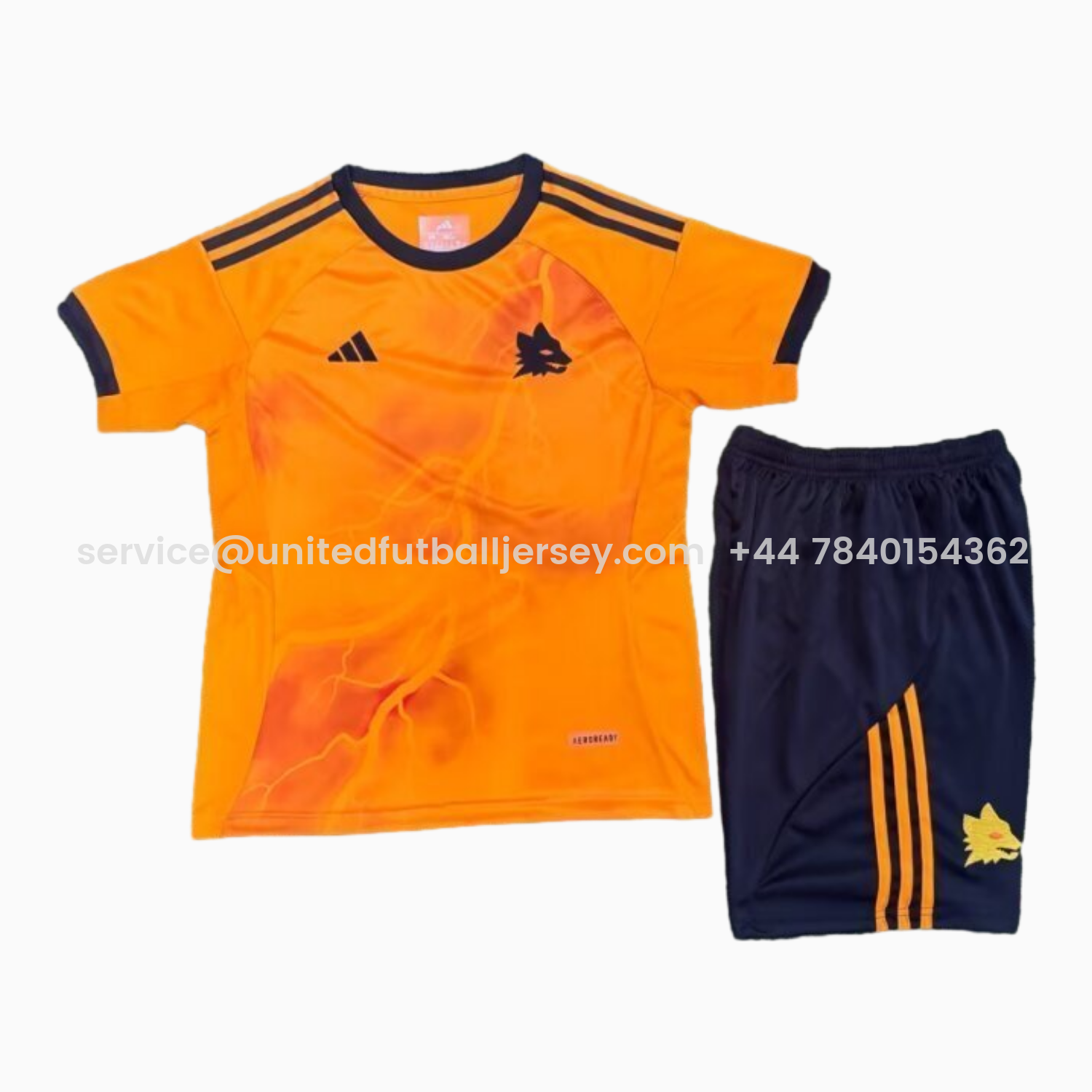 foot-AS Roma 25-26 Away Unsponsored Kids Kit