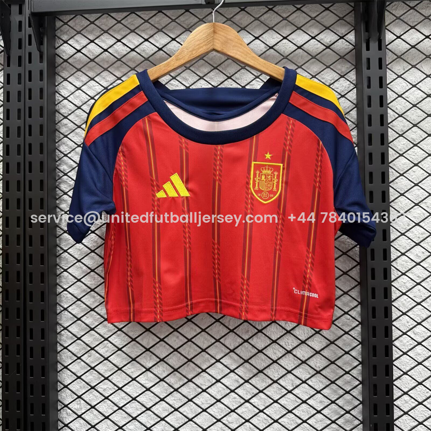 foot-Women's Spain 2026 Home Cropped Jersey