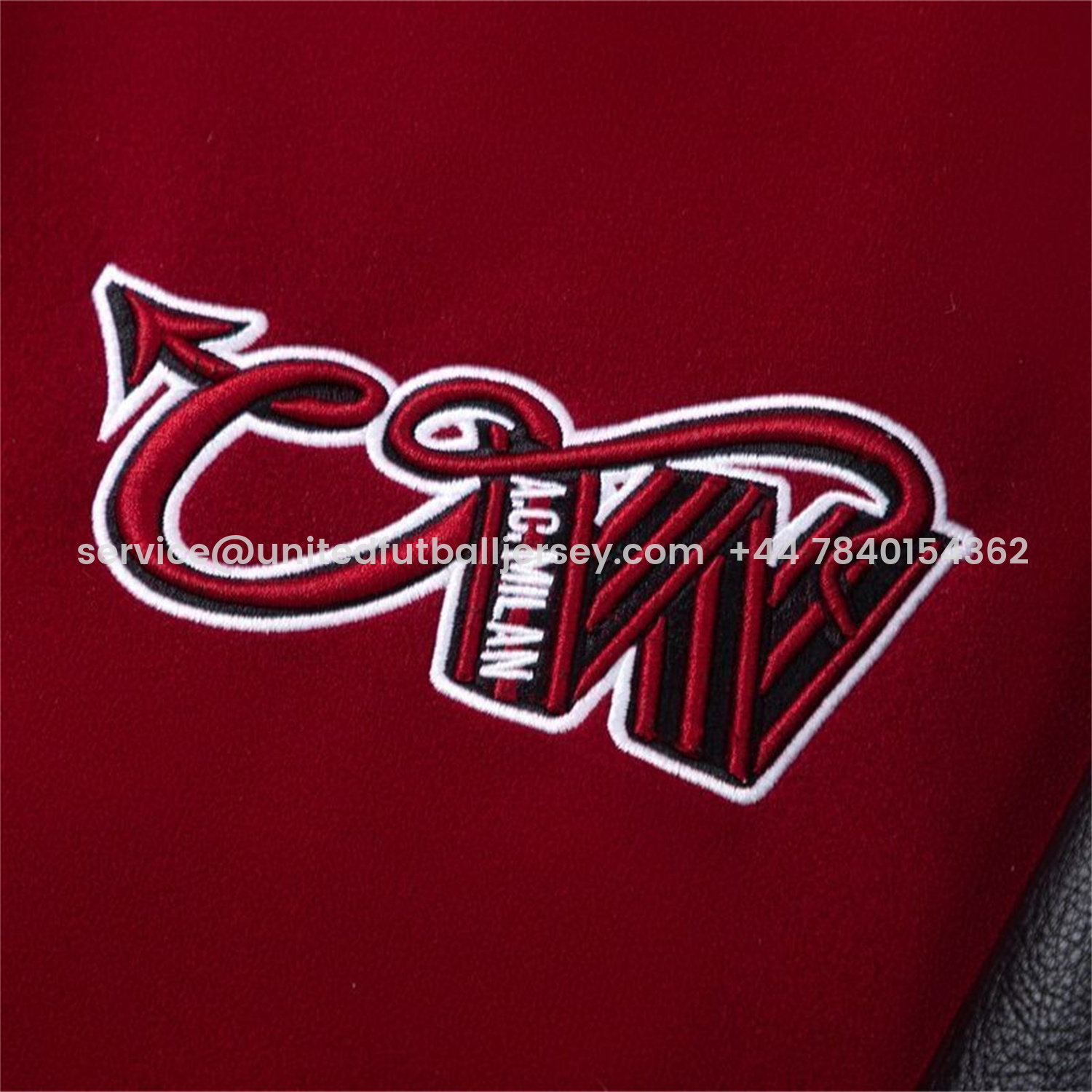 foot-AC Milan 25-26 Off-White Warm Windbreaker Jacket - Wine Red And Black