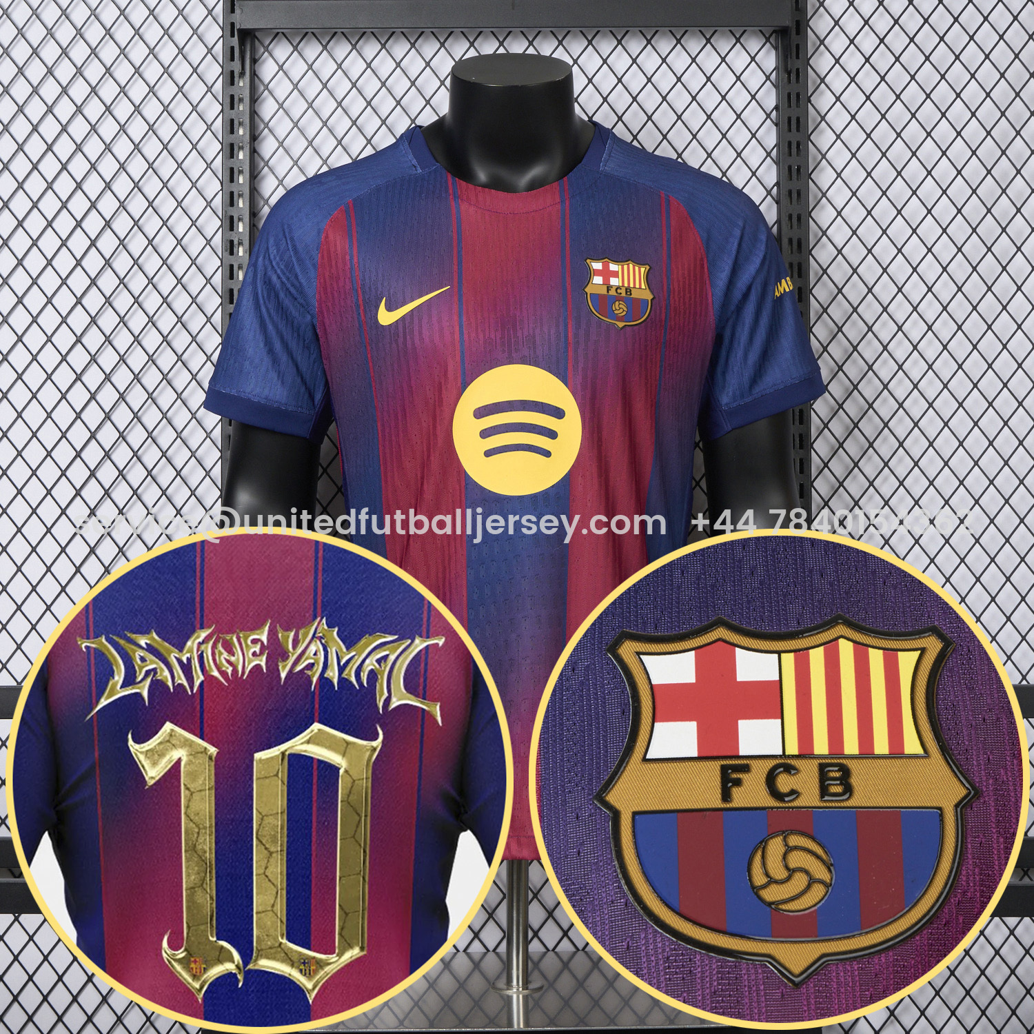 foot-【Yamal Special Font】Barcelona 25-26 Home Jersey - Player Version