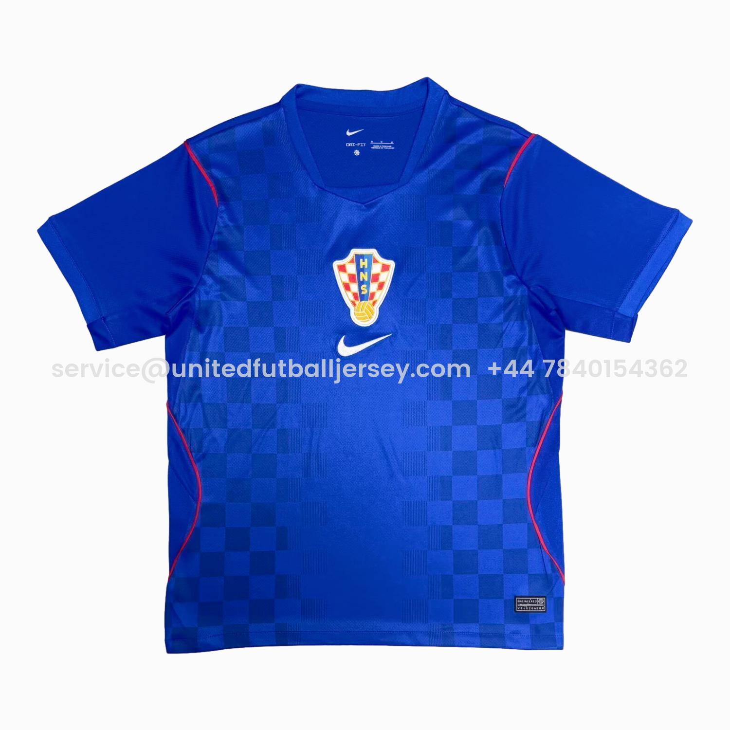 foot-Croatia 2026 Away Blue Jersey - Fans Version