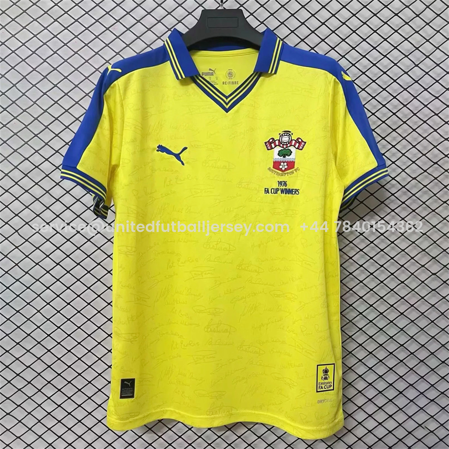foot-Southampton 26-27 50th Anniversary Yellow Jersey - Fans Version