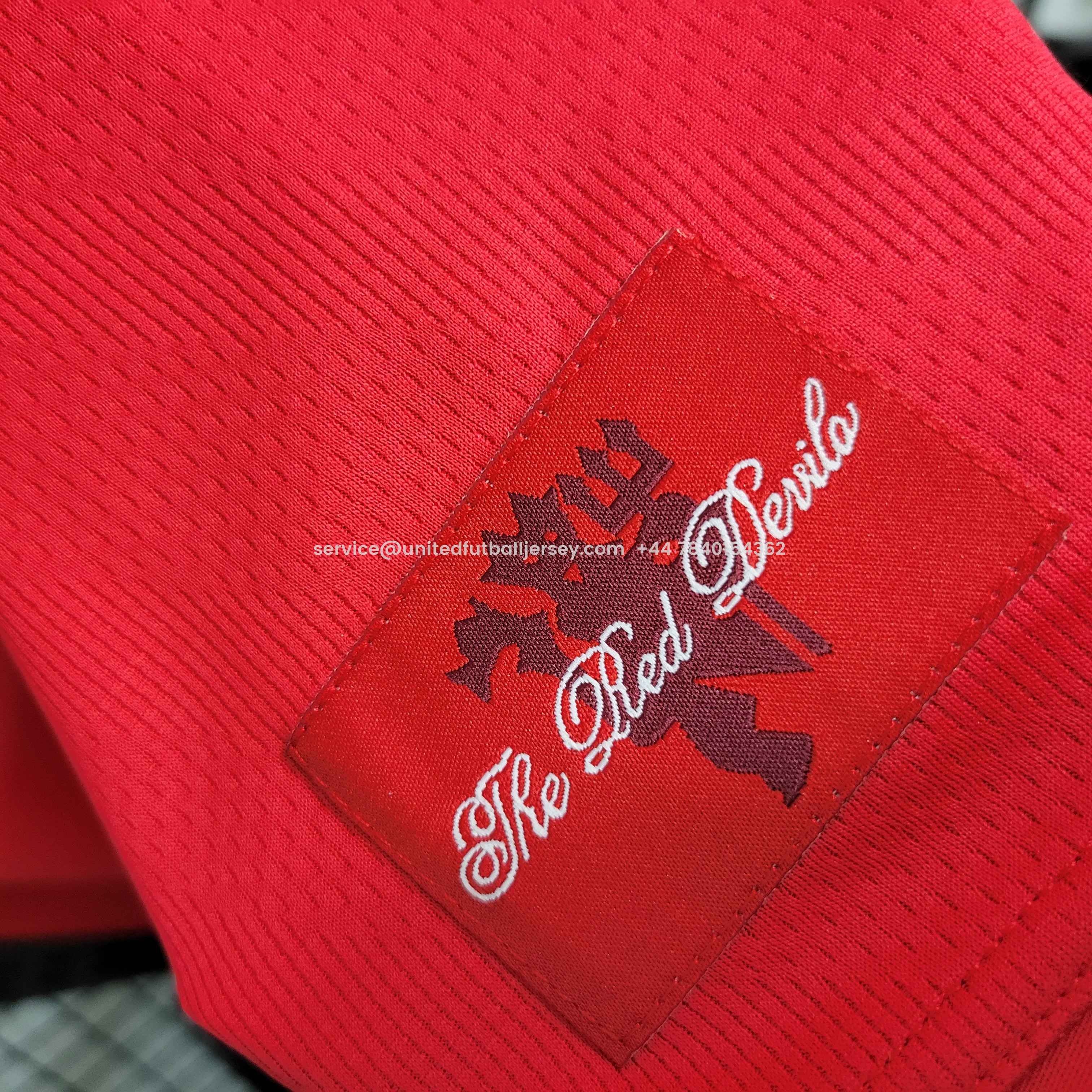 foot-Retro Manchester United 08-09 Home Long Sleeve Jersey