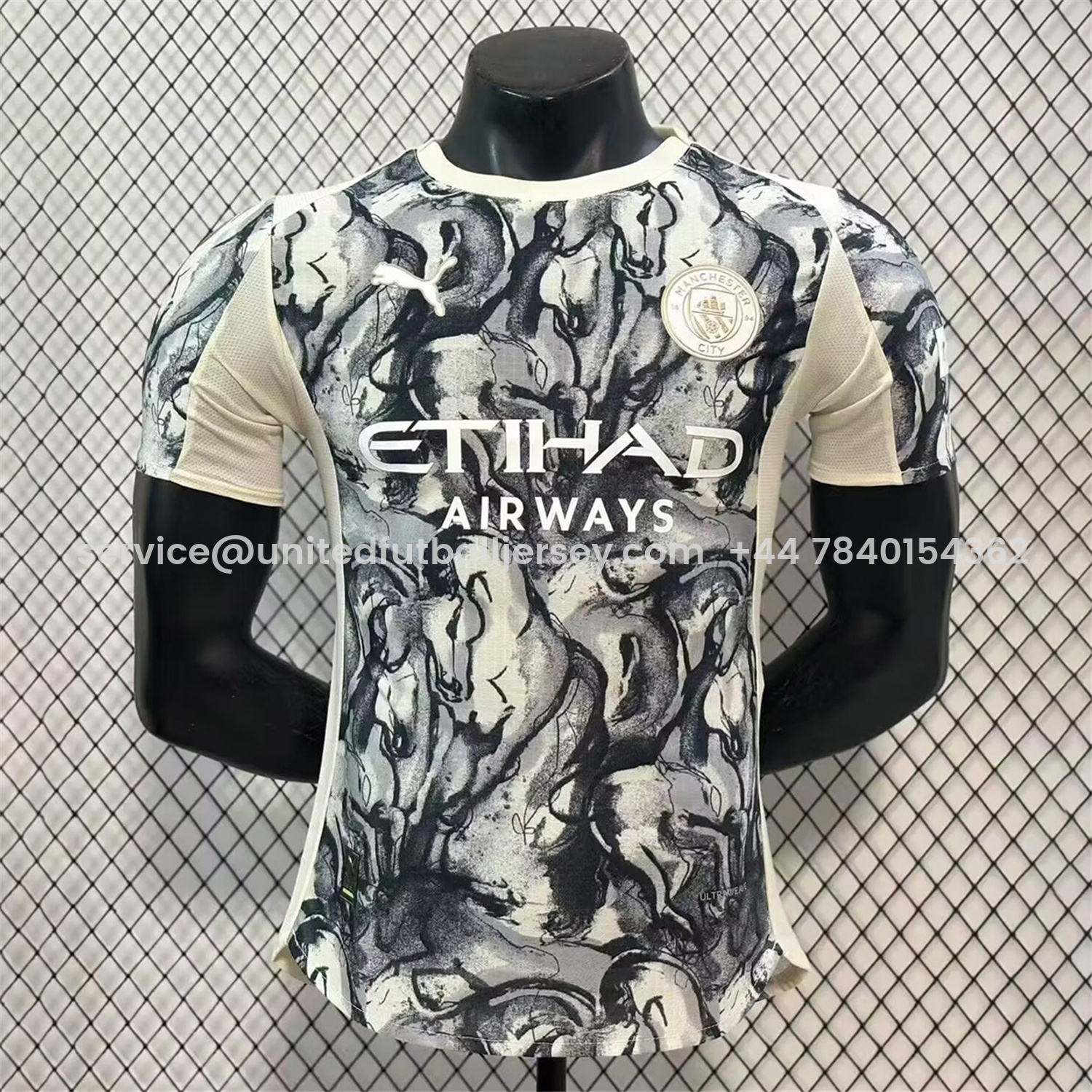 foot-Manchester City 25-26 Year of the Horse Ink Painting Special Jersey - Player Version