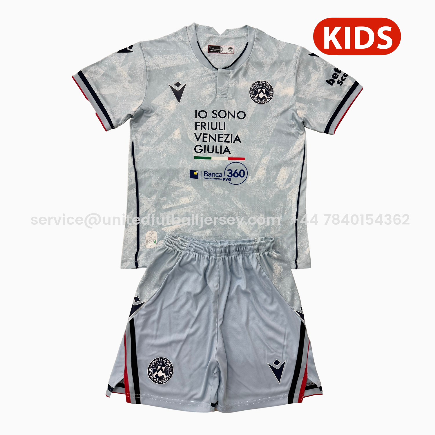 foot-Udinese 25-26 Away Kids Kit