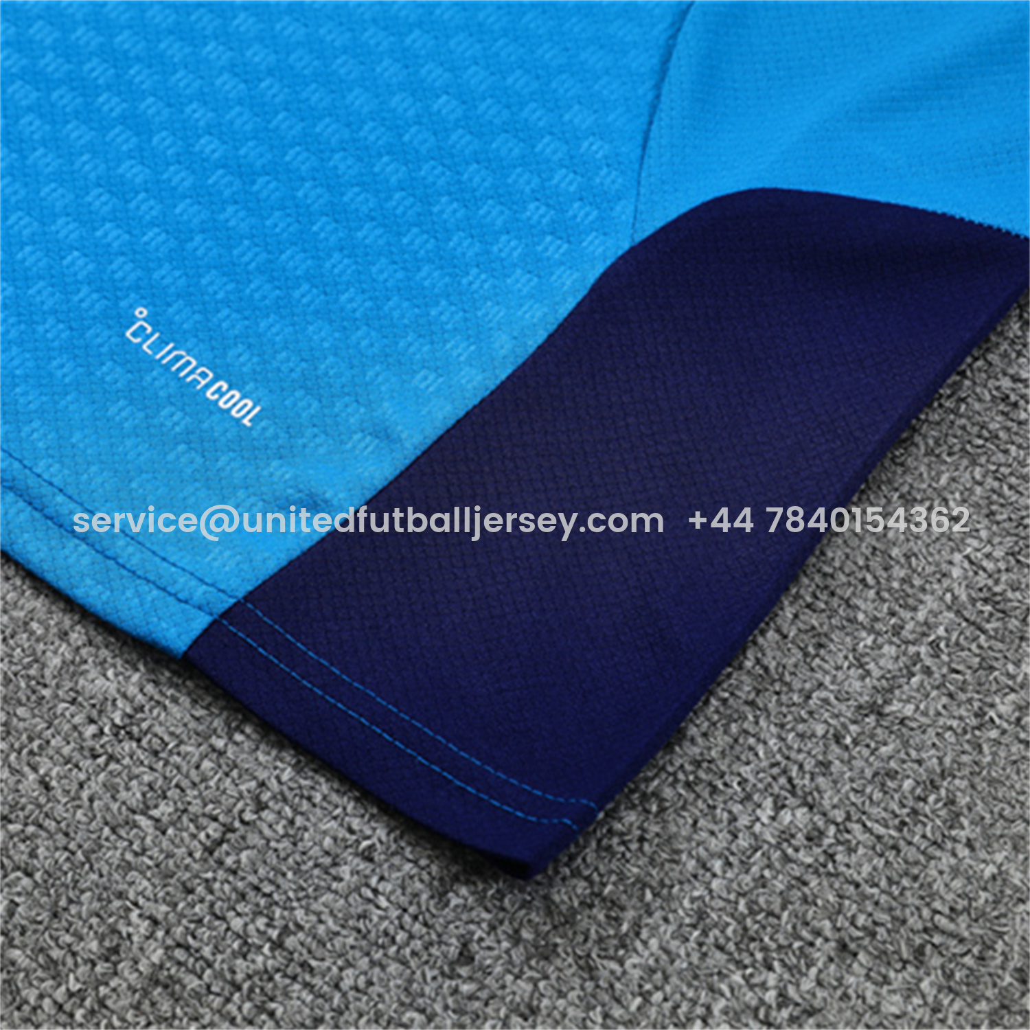 foot-Spain 2026 Kids Short-Sleeve Training Set - Lake Blue Top & Shorts