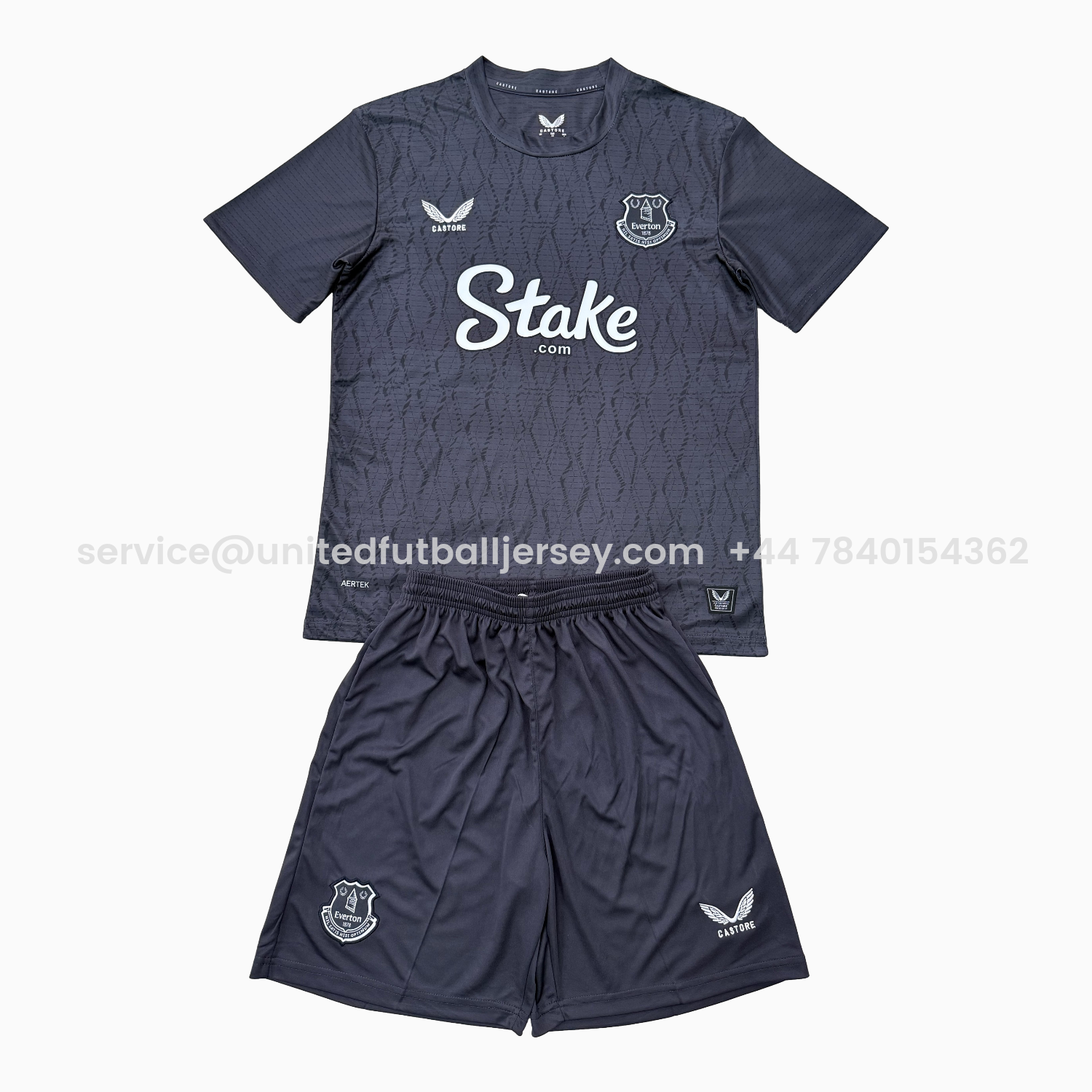 foot-Everton 25-26 Gray Goalkeeper Men's Adult Jersey Set - Fans Version