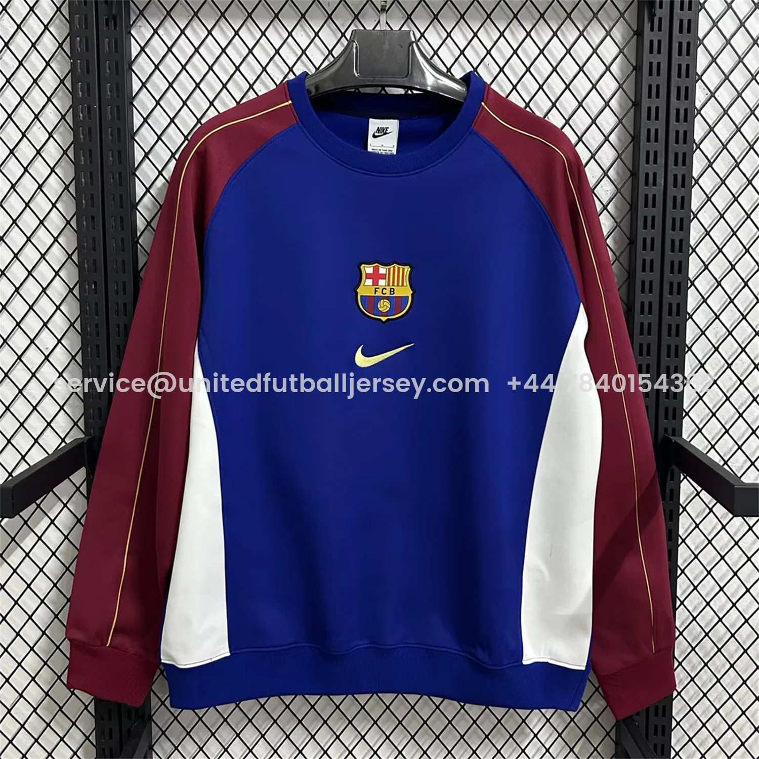 foot-Barcelona 25-26 Blue And Red Unisex Pullover Hoodie