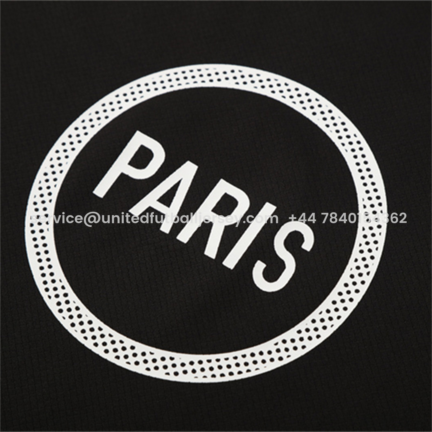 foot-Paris Saint-Germain PSG 25-26 Short-Sleeve Training Set - White Edge Black Top & Black Shorts