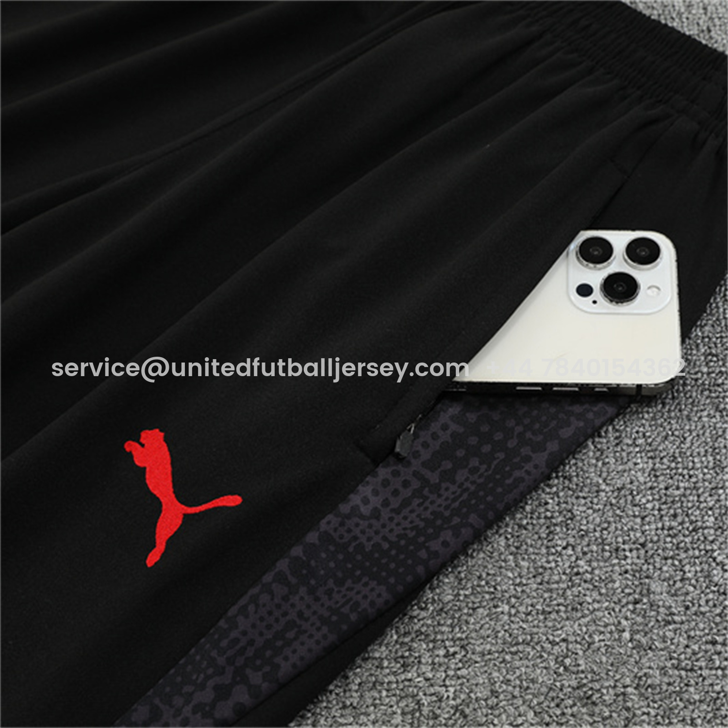 foot-AC Milan 25-26 Long Sleeve Training Set - Red Top & Black Pants