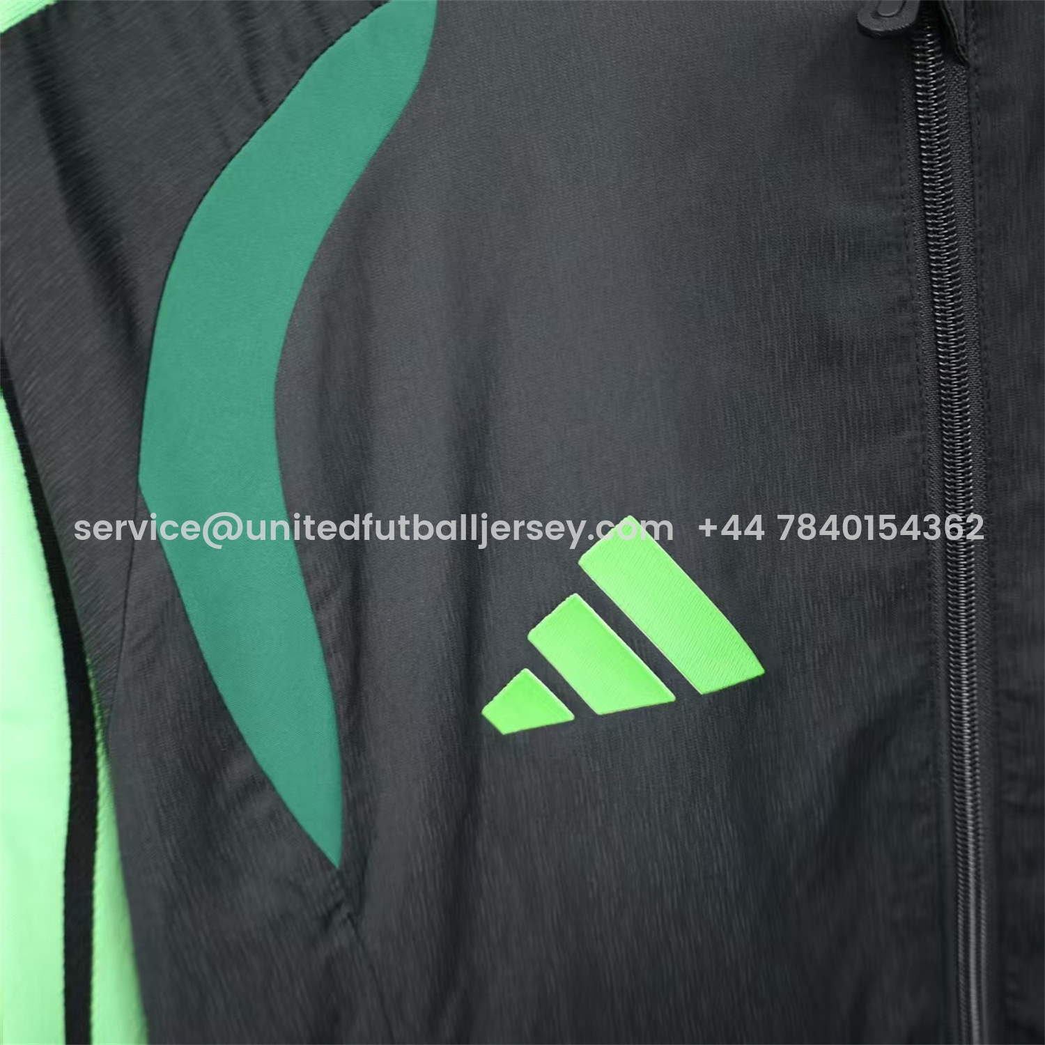 foot-Mexico 25-26 Green And Black Windbreaker Jacket