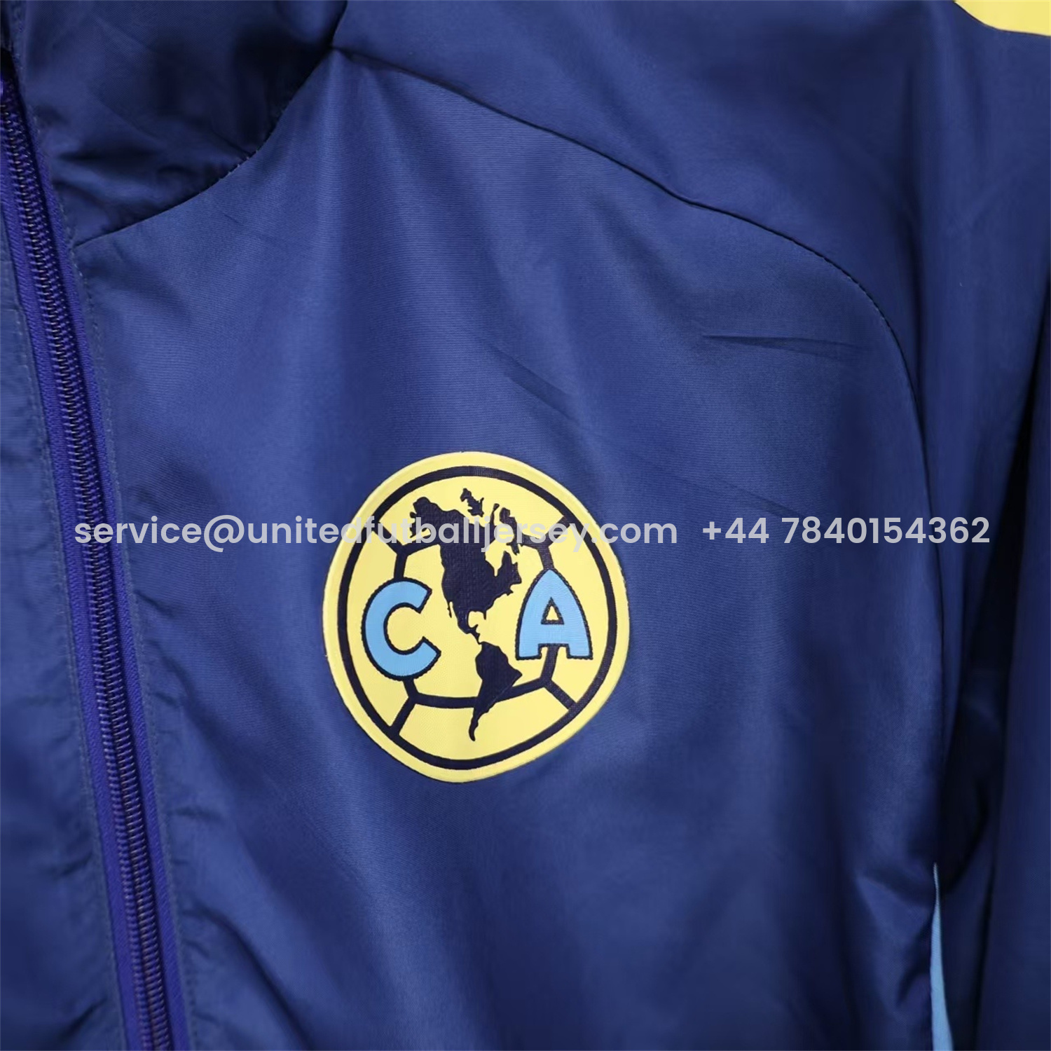 foot-Club América 25-26 Blue Windbreaker Jacket
