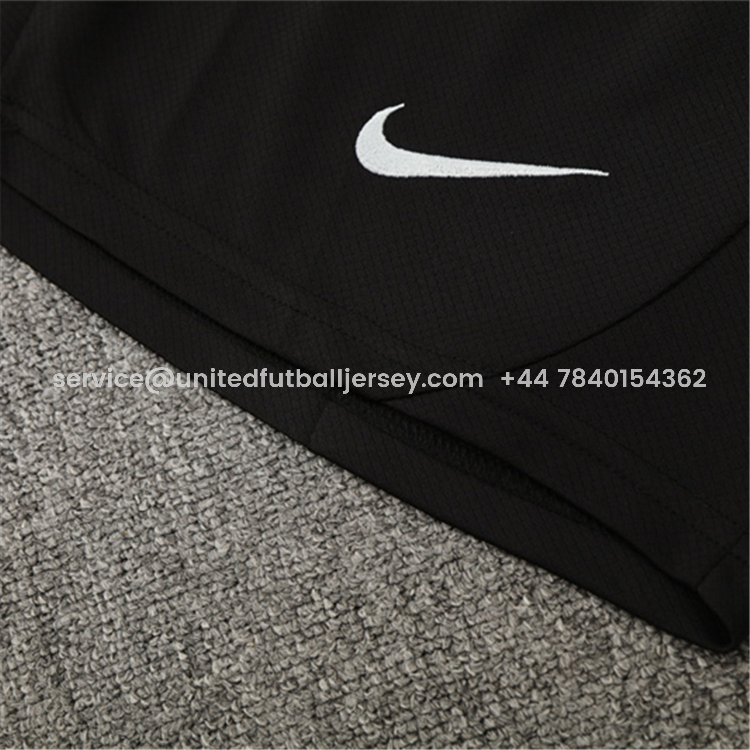 foot-C.H.E.L.S.E.A 25-26 Kids Short-Sleeve Training Set - Black Top & Black Shorts