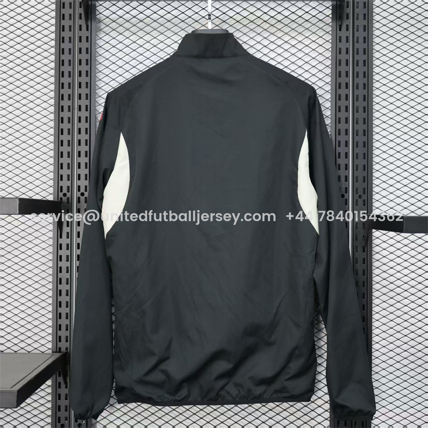 foot-Liver.pool 25-26 Black Windbreaker Jacket