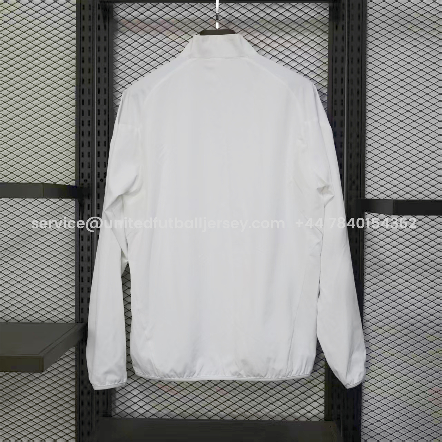 foot-Real Madrid 25-26 White Windbreaker Jacket
