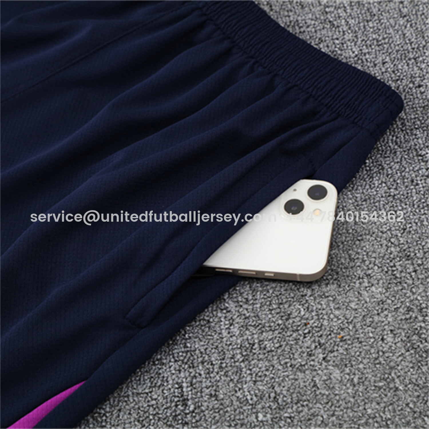 foot-Barcelona 25-26 Kids Short-Sleeve Training Set - Purple Top & Deep Blue Shorts