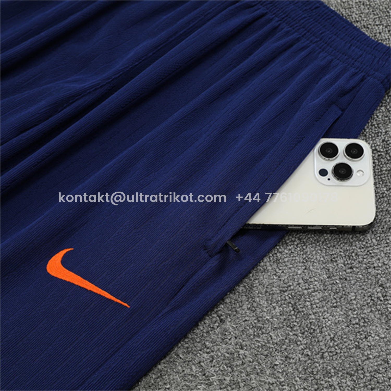 UltraTrikot-Barcelona 25-26 Kids Long Sleeve Training Set - Red Blue Line Top & Blue Pants