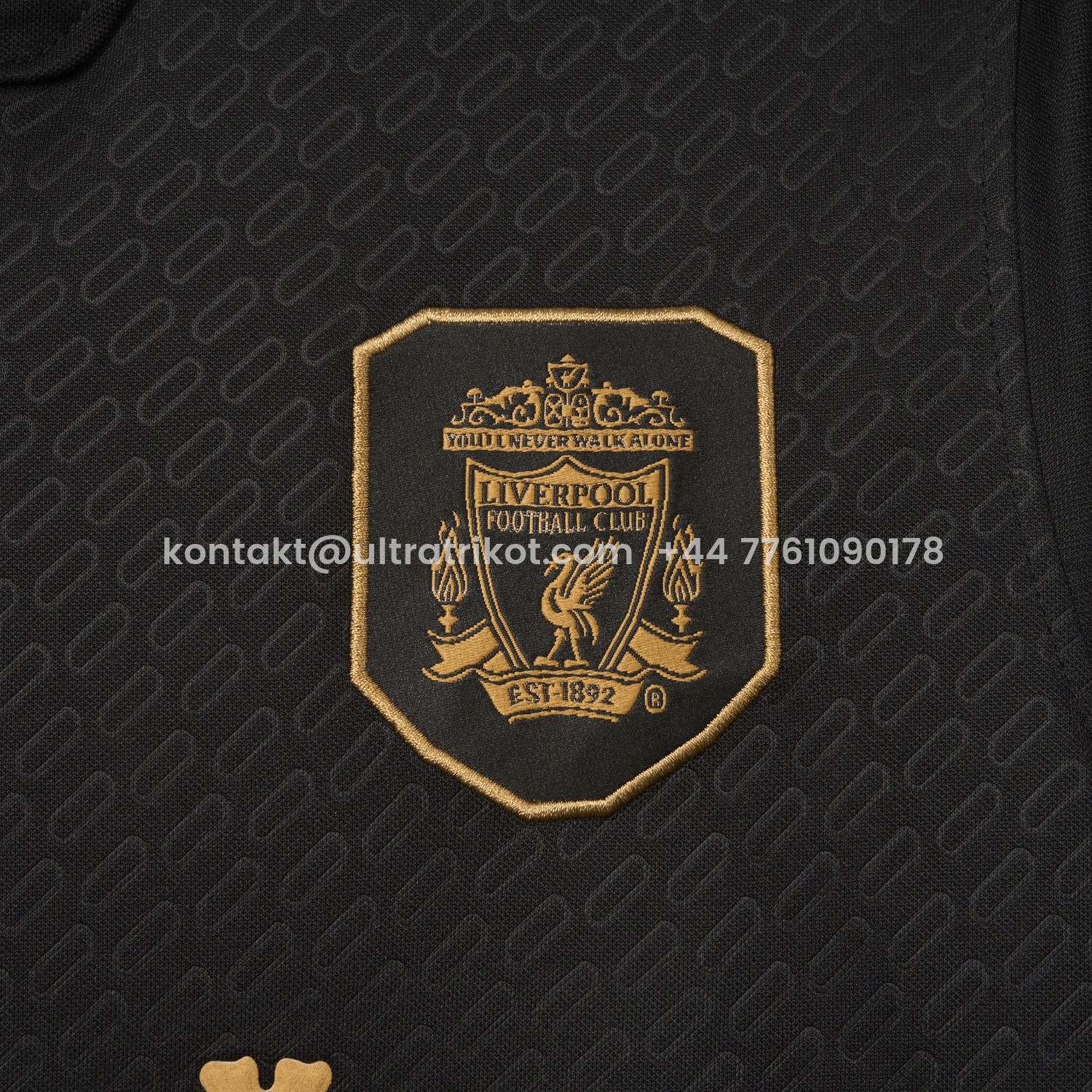 UltraTrikot-Liver.pool 25-26 Istanbul 2005 Anniversary Black Jersey - Fans Version