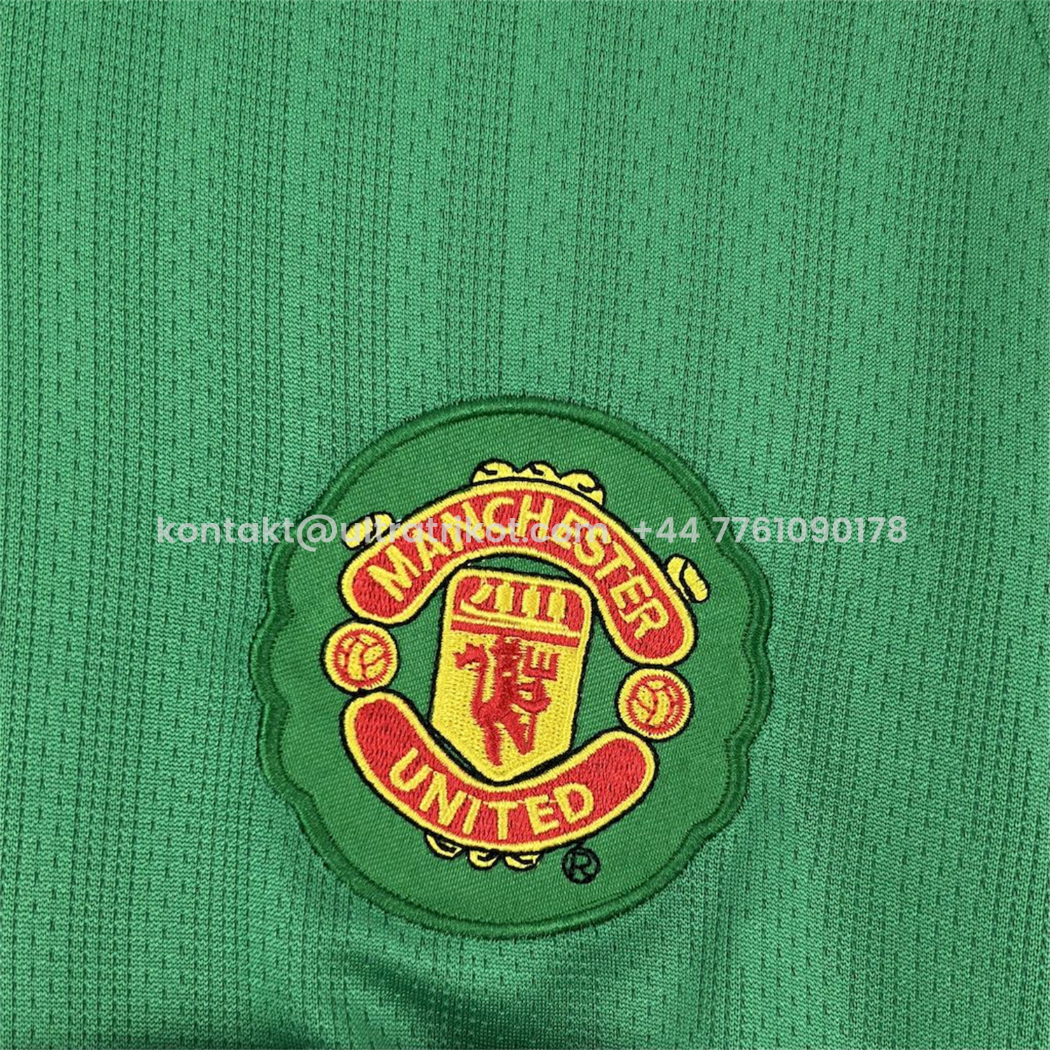 UltraTrikot-Retro Manchester United 2007-08 Green Goalkeeper Long Sleeves Jersey
