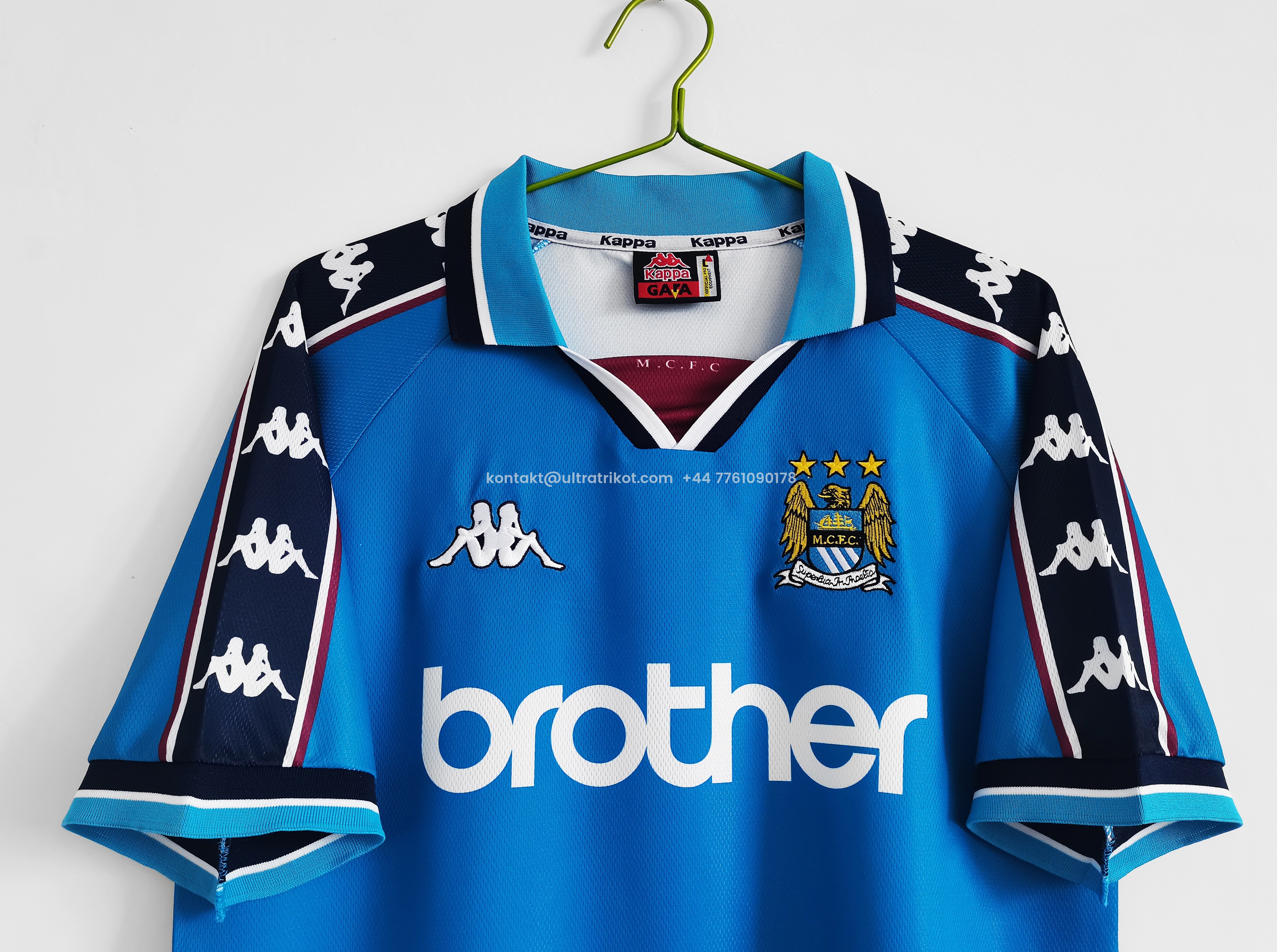 UltraTrikot-Retro Manchester City 1997-98 Home Stadium Jersey