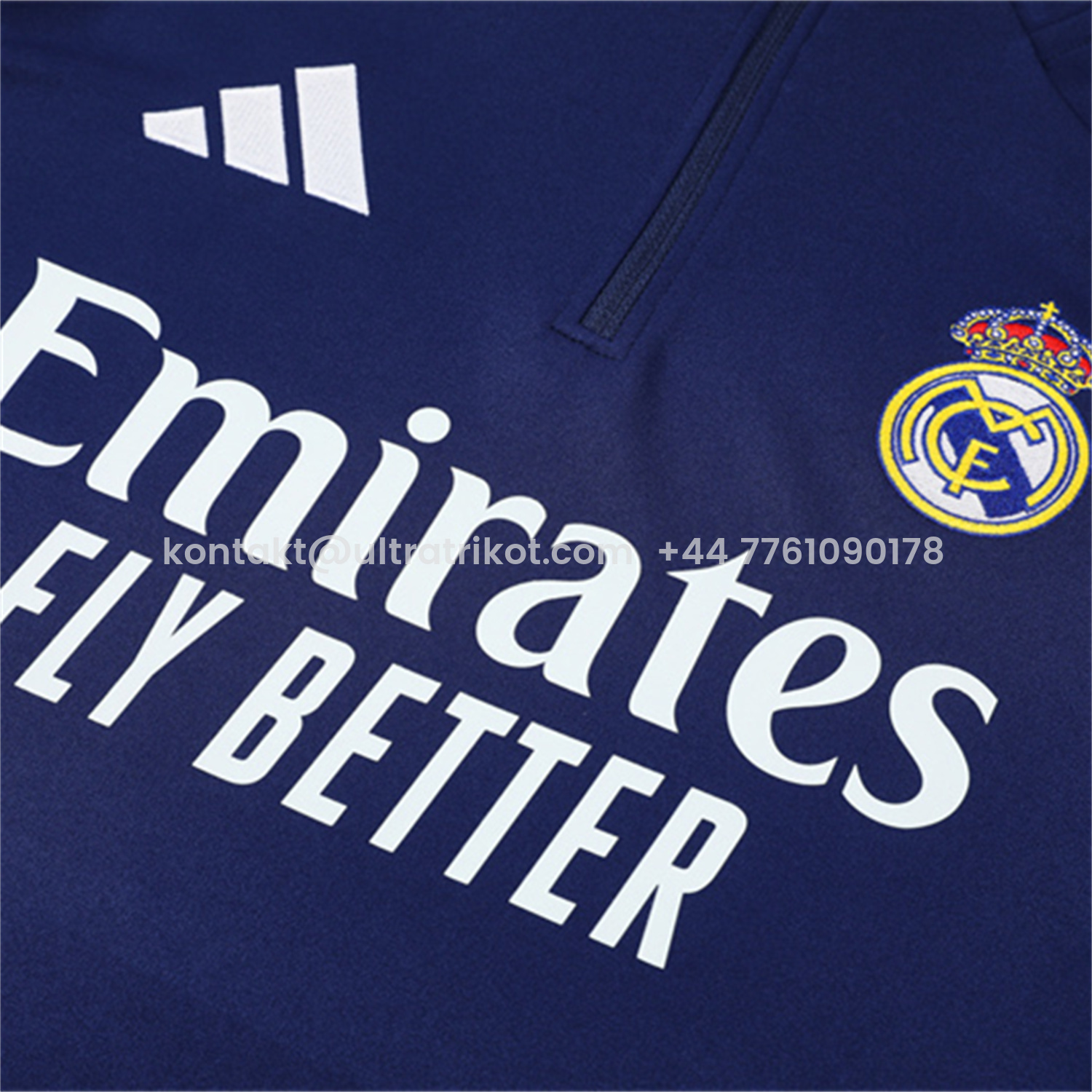 UltraTrikot-Real Madrid 25-26 Long Sleeve Training Set - Deep Blue Top & Pants