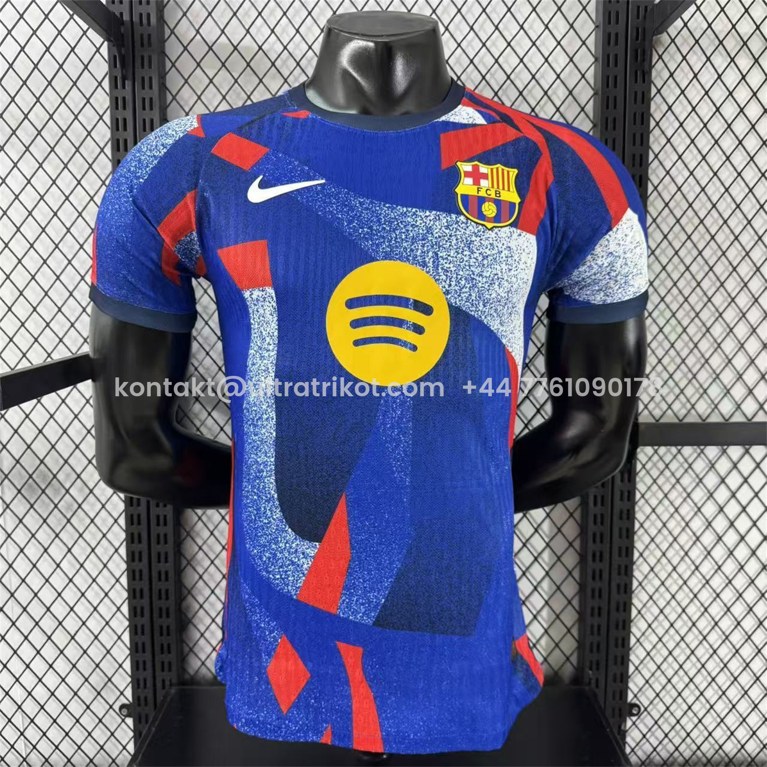 UltraTrikot-Barcelona 25-26 Blue And Red Pre-Match Jersey - Player Version