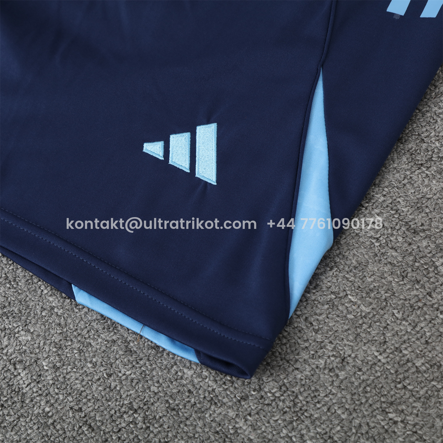 UltraTrikot-Real Madrid 25-26 Vest Training Set - Blue Water Pattern Top & Deep Blue Shorts