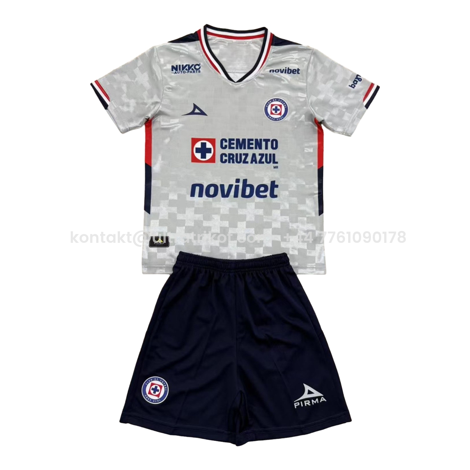 UltraTrikot-Cruz Azul 25-26 Away Blue Men's Adult Jersey Set - Fans Version