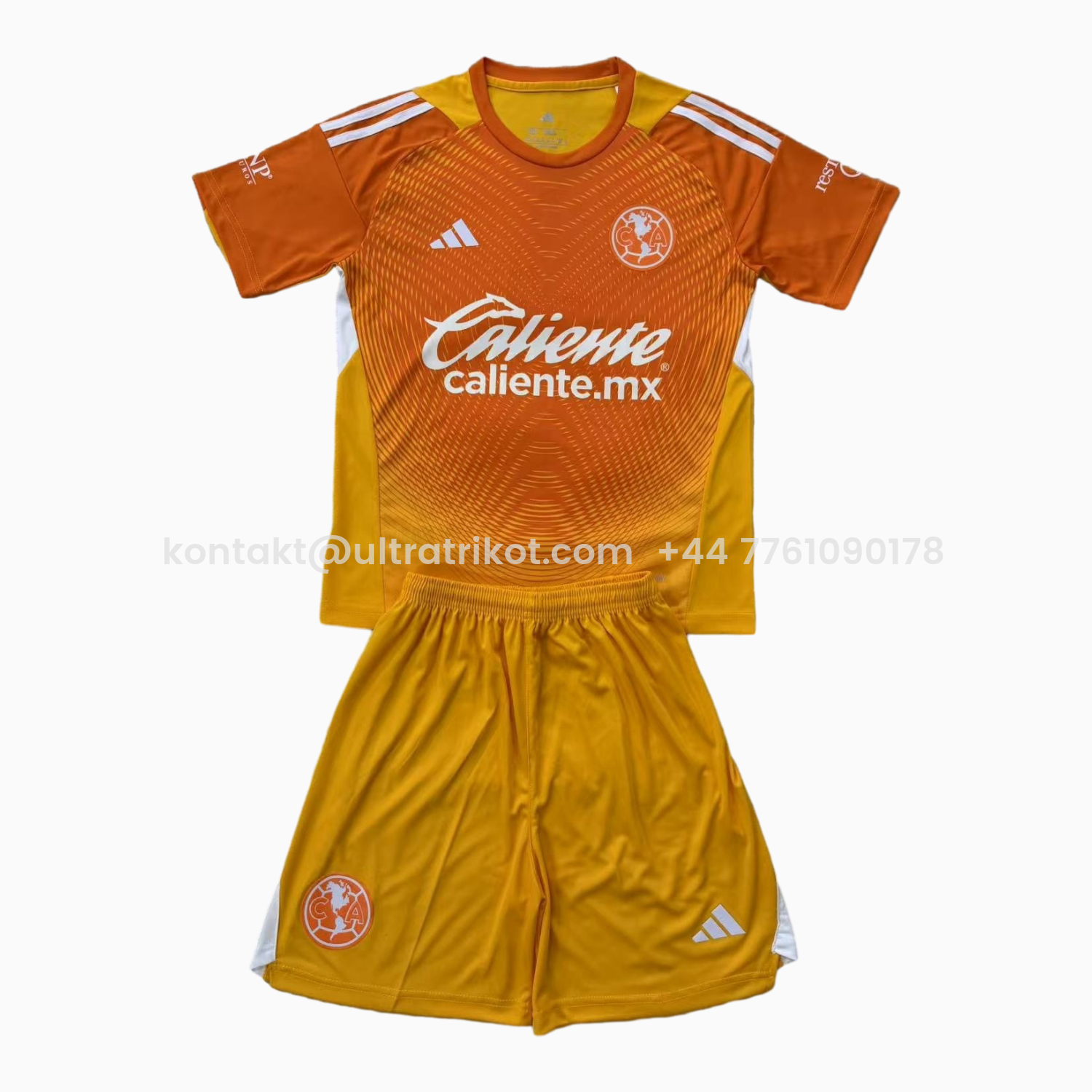 UltraTrikot-Club América 25-26 Orange Goalkeeper Men's Adult Jersey Set - Fans Version