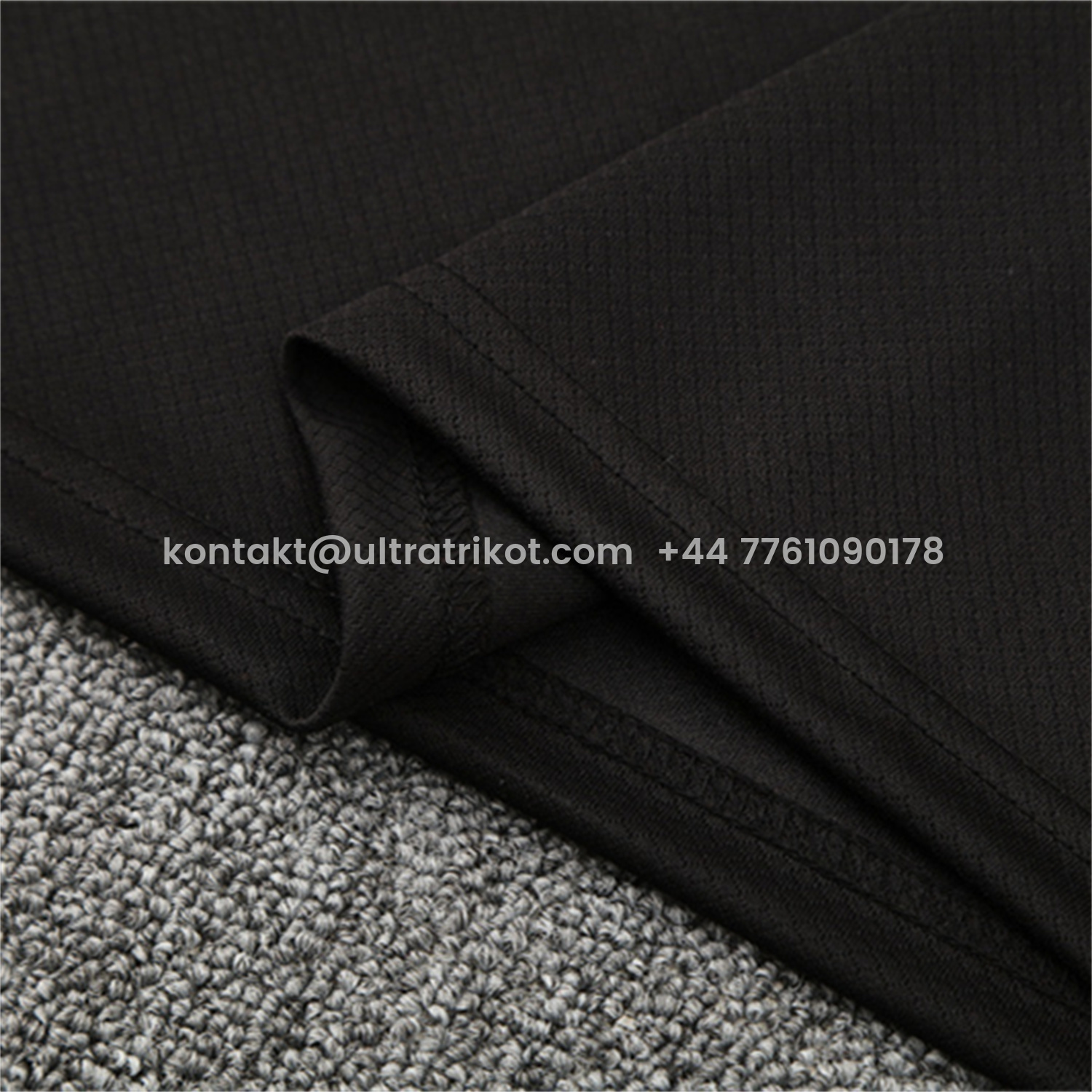 UltraTrikot-Brazil 25-26 Kids Short-Sleeve Training Set - Black Top & Black Shorts