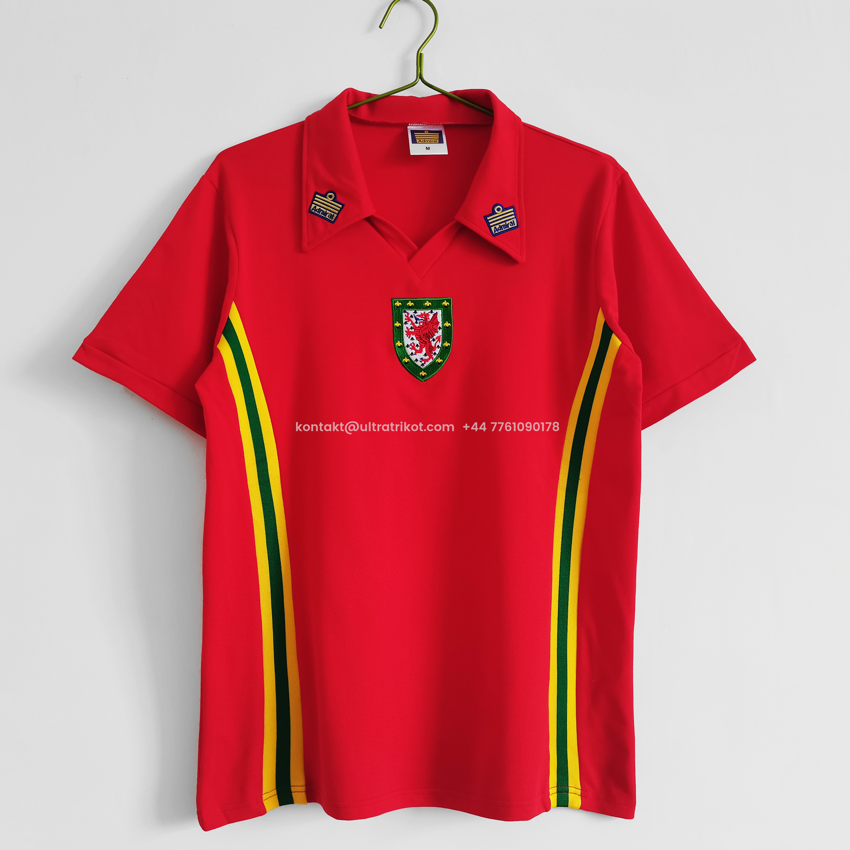 UltraTrikot-Retro Wales 1976 Home Stadium Jersey