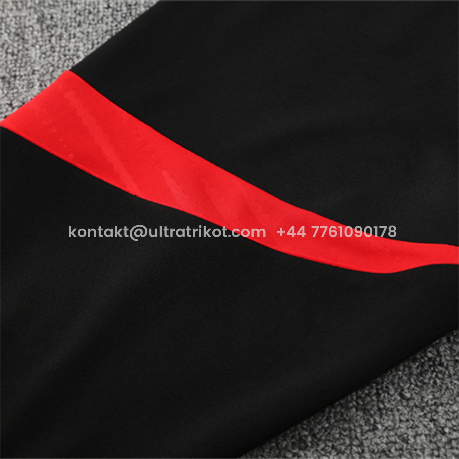 UltraTrikot-Arsenal 25-26 Kids Long Sleeve Training Set - White Top & Black Pants