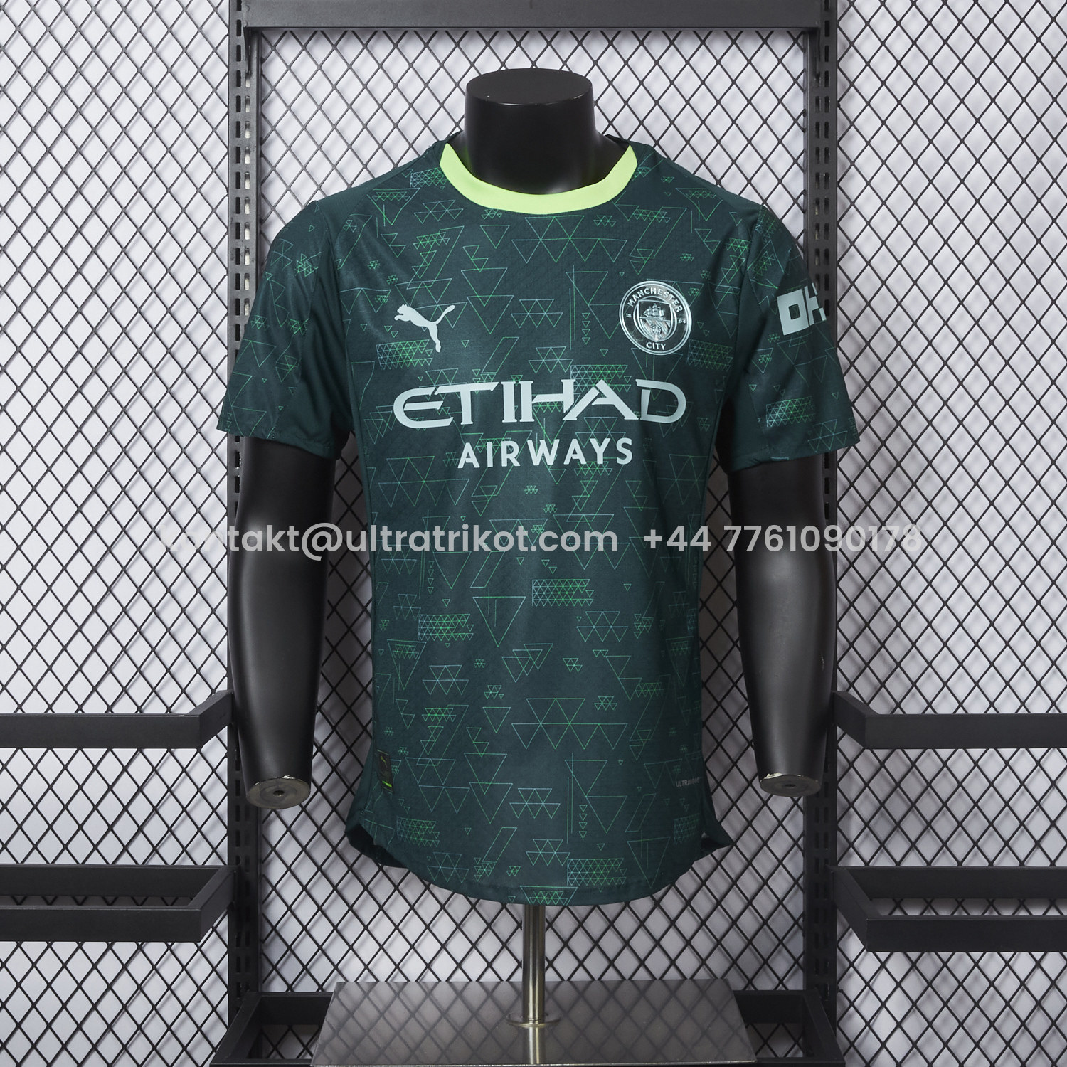 UltraTrikot-Manchester City 25-26 Fourth Green Jersey - Player Version