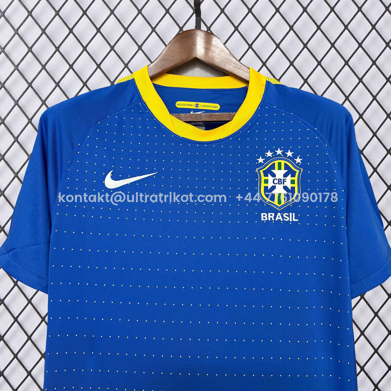 UltraTrikot-Retro Brazil 2010 Away Blue Jersey