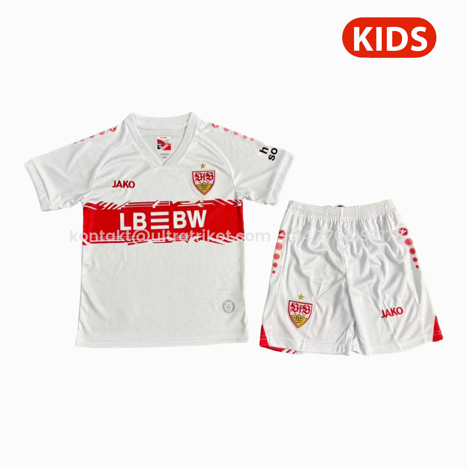 UltraTrikot-VfB Stuttgart 25-26 Home Kids Kit