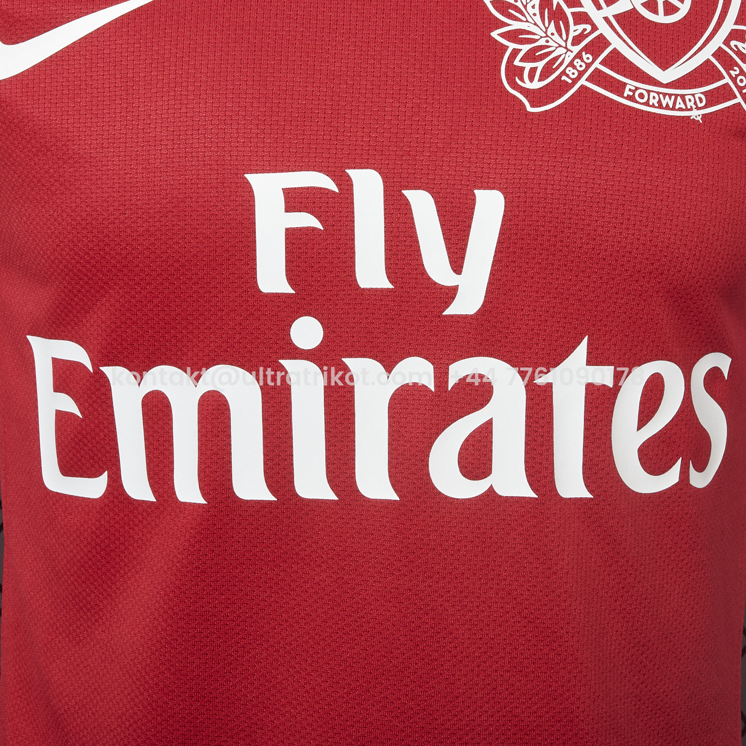 UltraTrikot-Retro Arsenal 2011-12 Home Long Sleeve Jersey - Player Version