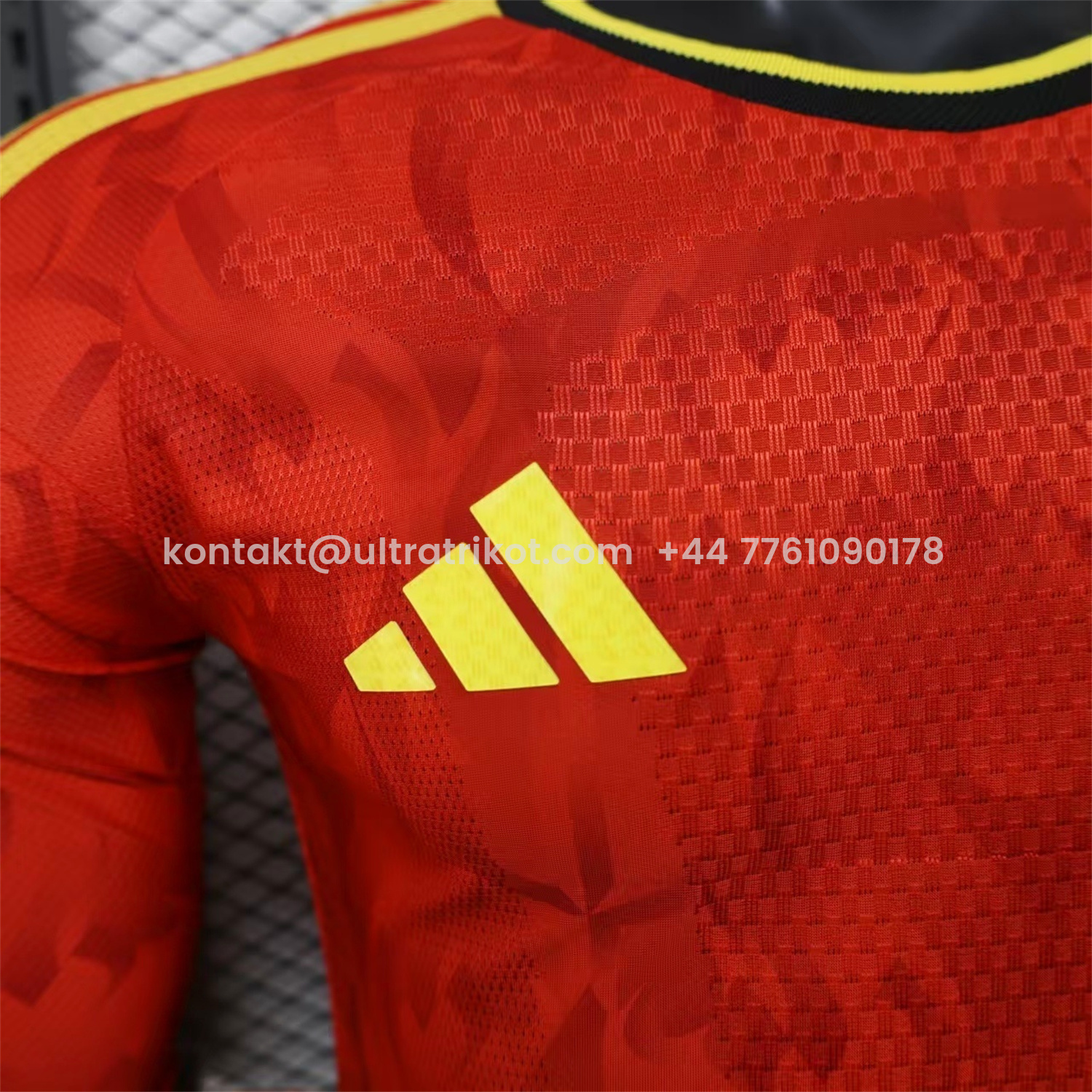 UltraTrikot-Belgium 2026 Home Long Sleeves Jersey - Player Version