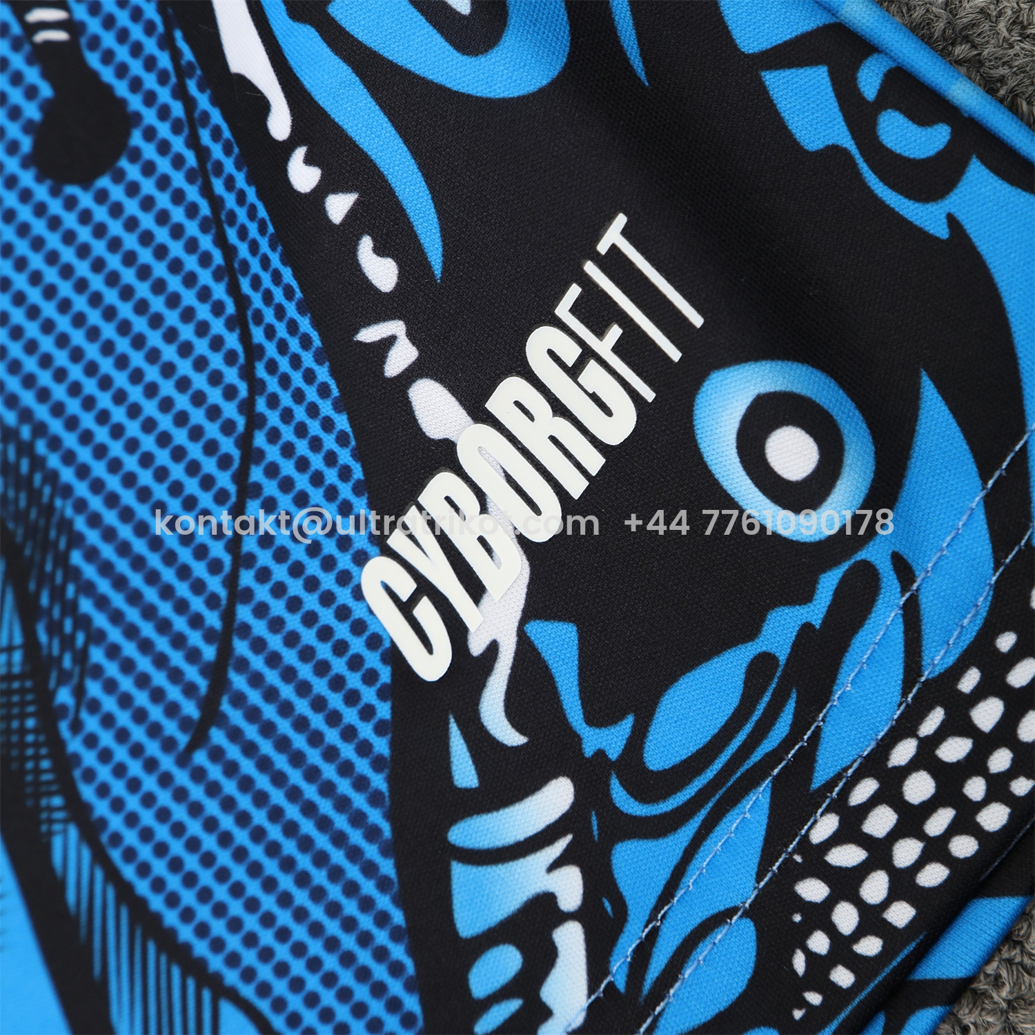 UltraTrikot-Napoli 25-26 Vest Training Set - Blue Mecha Vest & Black Shorts