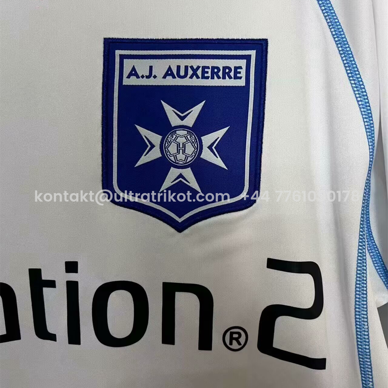 UltraTrikot-Retro AJ Auxerre 2003-04 Home Long Sleeves Jersey